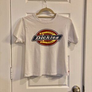 Dickies cropped white baby tee Small S